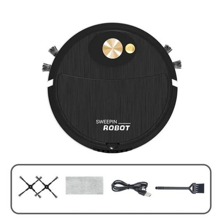 Smart Robot Vacuum Cleaner for Effortless Cleaning - SmartClean-Black-Nora Luxe