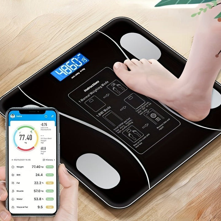 Smart Scale with Body Analysis - FitScale-White-Nora Luxe