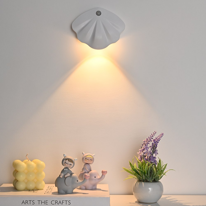 Smart Shell Motion Sensor Lamp - LumiMotion-White-Nora Luxe