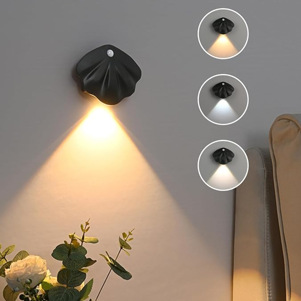 Smart Shell Motion Sensor Lamp - LumiMotion-White-Nora Luxe