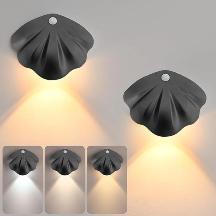 Smart Shell Motion Sensor Lamp - LumiMotion-White-Nora Luxe