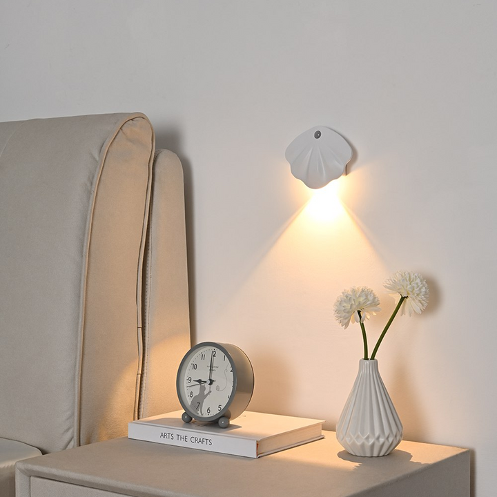 Smart Shell Motion Sensor Lamp - LumiMotion-White-Nora Luxe