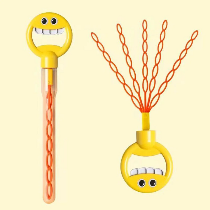 Smiley Bubble Stick with 32 Holes - BubbleWave-Red-Red-Nora Luxe