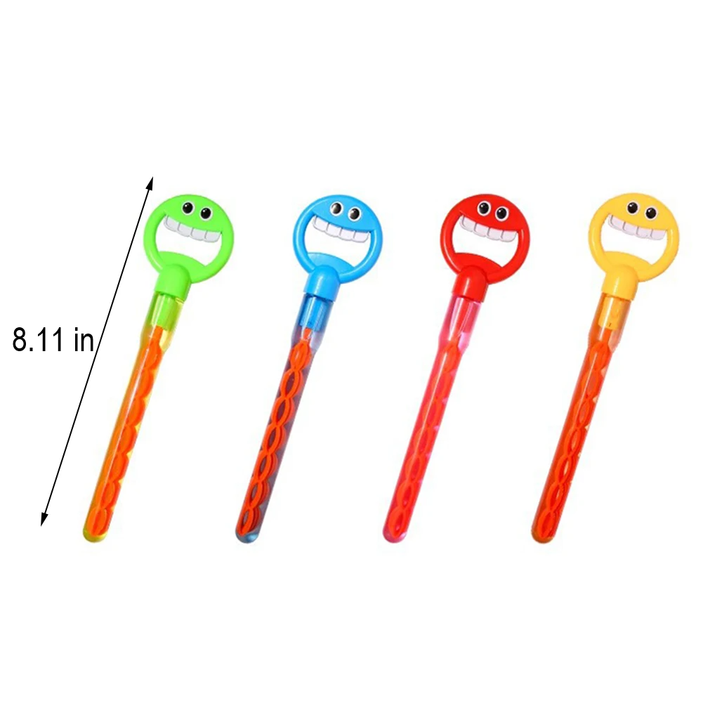 Smiley Bubble Stick with 32 Holes - BubbleWave-Red-Red-Nora Luxe