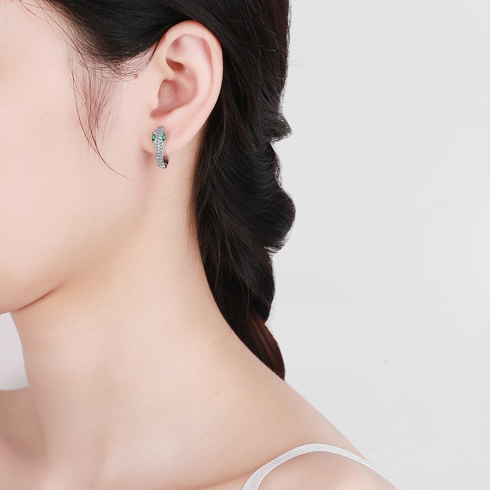 Snake Earrings made of 925 Sterling Silver - Leila-Nora Luxe