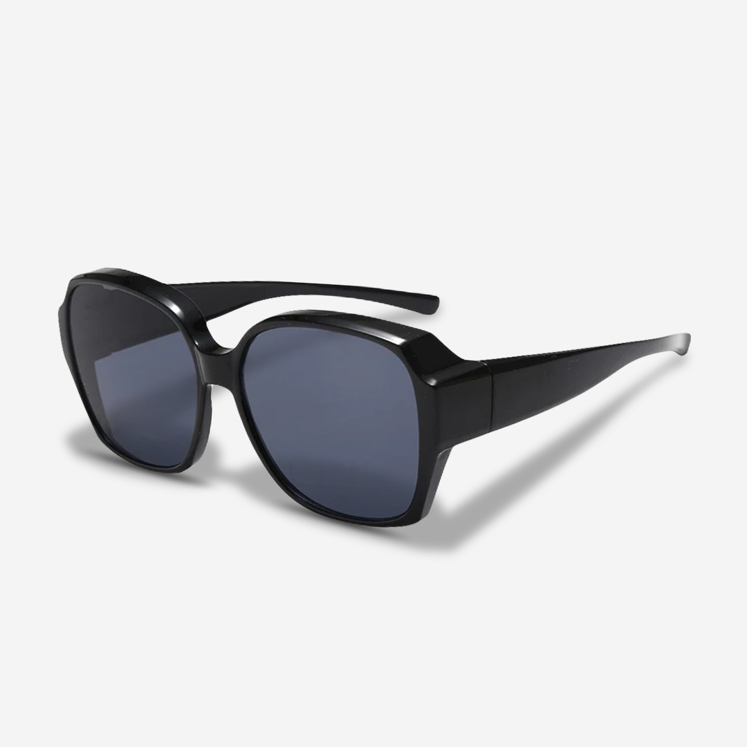 Snap-On Sunglasses for Eyewear Wearers – ClipRay-Beige-State of Style
