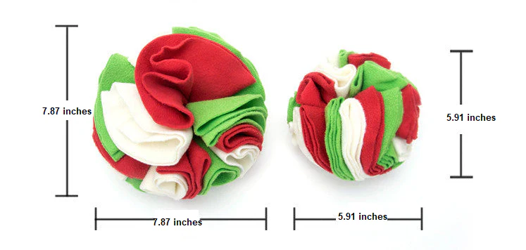 Snuffle Ball for Dogs - PawMaze-Green Red-5.91 inches-Nora Luxe