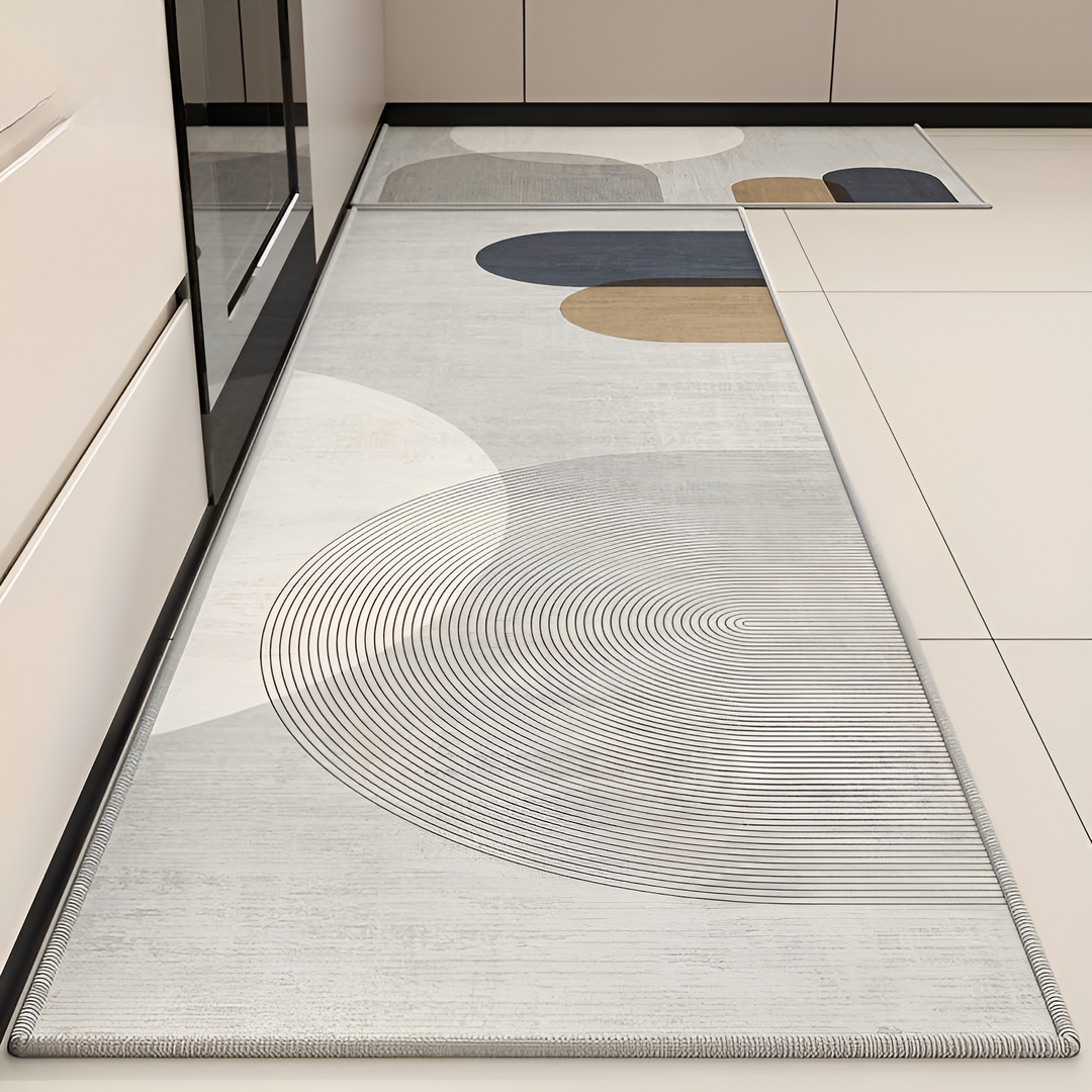 Soft and Comfortable Kitchen Mat - VelvetStep-Liberty-15.74" x 47.24"-Nora Luxe