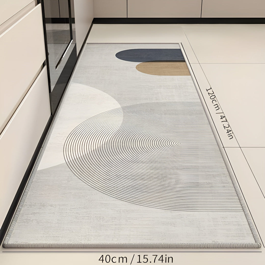 Soft and Comfortable Kitchen Mat - VelvetStep-Liberty-15.74" x 47.24"-Nora Luxe