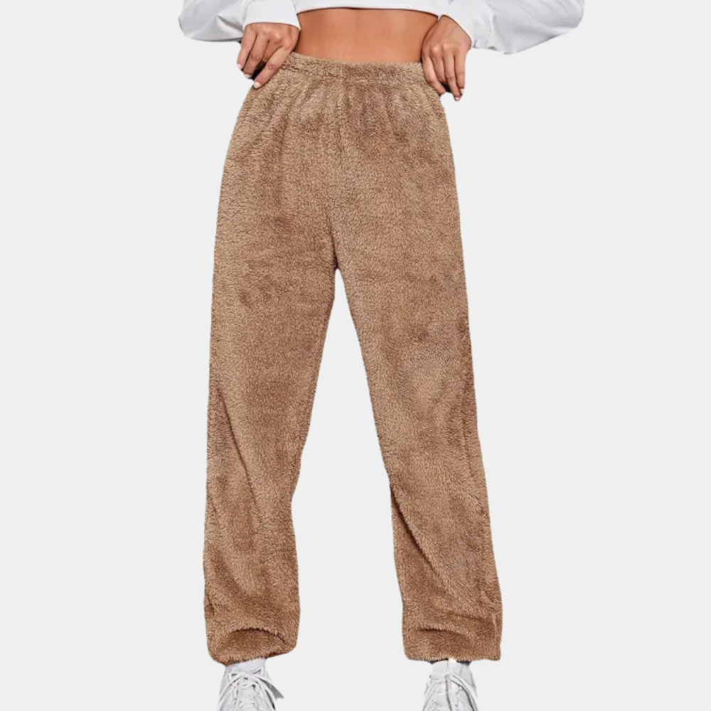 Soft and Comfortable Lounge Pants for Women - Yara-Light brown-XS-Nora Luxe