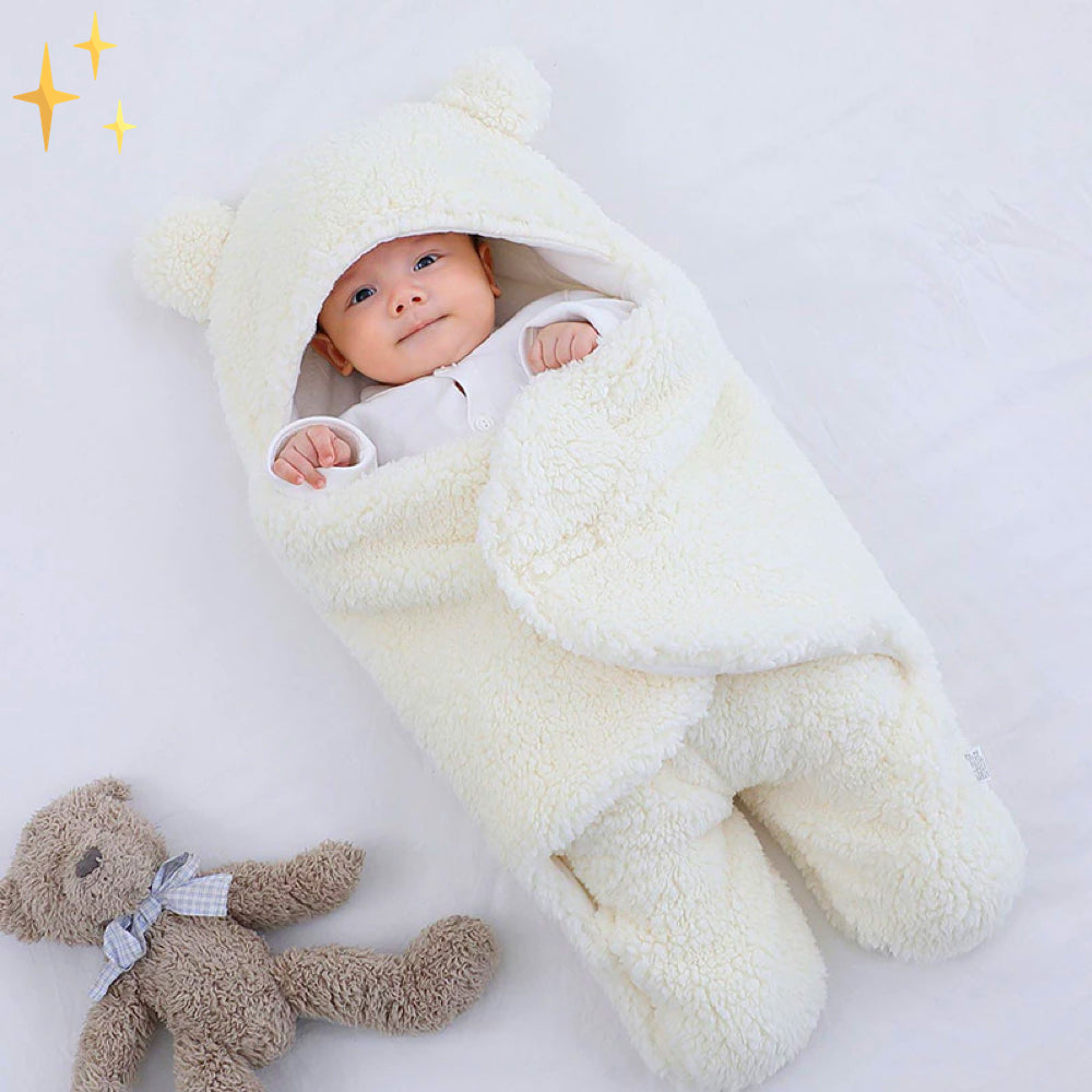 Soft Baby Sleep Bag - SnuggleNest-White-Nora Luxe