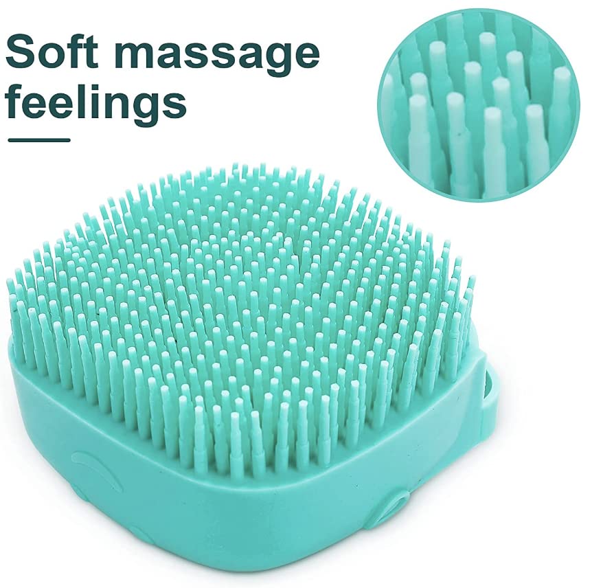 Soft Brush for Bathing & Grooming Pets-Blue-Nora Luxe