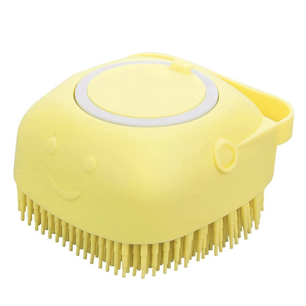 Soft Brush for Bathing & Grooming Pets-Yellow-Nora Luxe