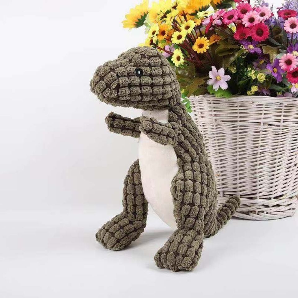 Soft Cuddly Dinosaur for Pets (Buy 1 Get 1 Free) - DinoPal-Green + Green-Nora Luxe