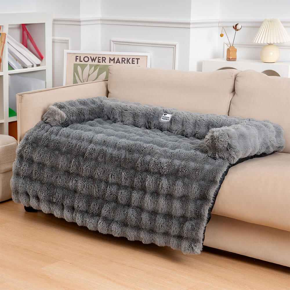 Soft Dog Bed - PlushNest-Gray-L-Nora Luxe