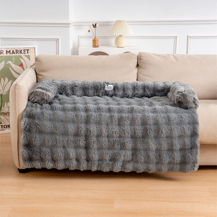 Soft Dog Bed - PlushNest-Gray-S-Nora Luxe