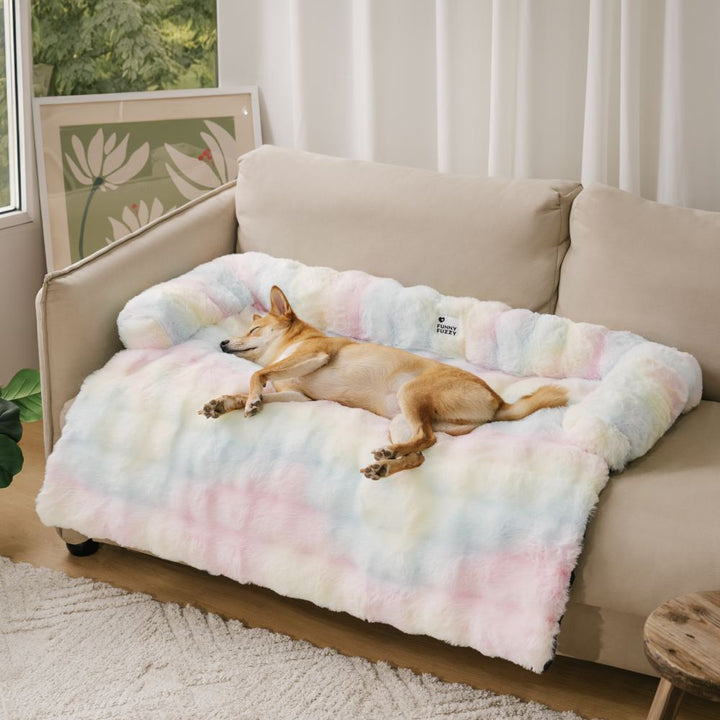 Soft Dog Bed - PlushNest-Multicolored-S-Nora Luxe