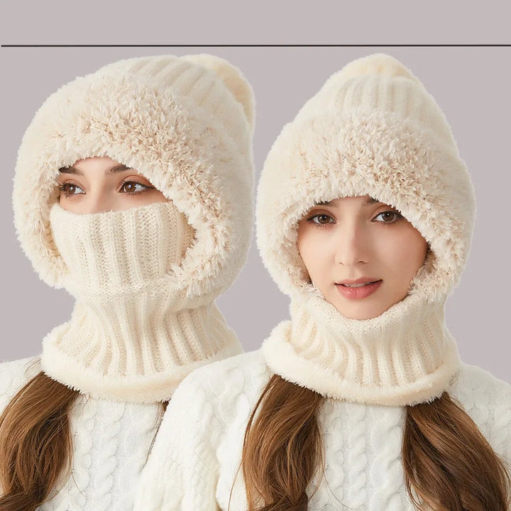 Soft Fleece Winter Hat - Kimberly-Beige-Nora Luxe