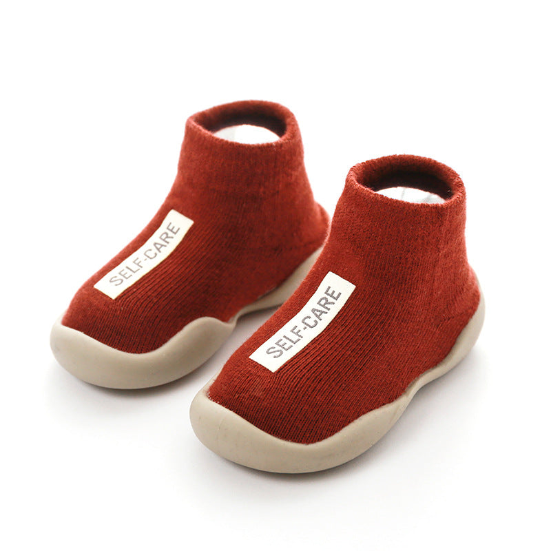 Soft Knitted Toddler Shoes - Anti-Slip Slippers-12-0-6 maanden-Nora Luxe
