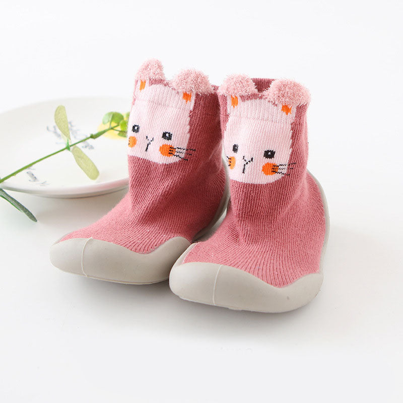 Soft Knitted Toddler Shoes - Anti-Slip Slippers-15-0-6 maanden-Nora Luxe