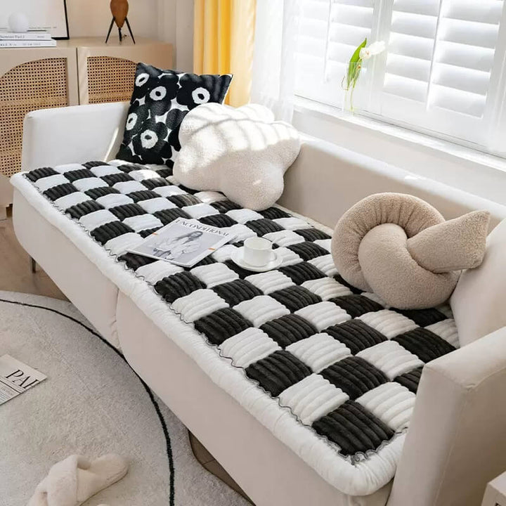 Soft Pet Blanket - CozyCover-Brown/White-27.56 inches x 59.06 inches-Nora Luxe