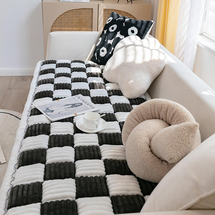 Soft Pet Blanket - CozyCover-Brown/White-27.56 inches x 59.06 inches-Nora Luxe