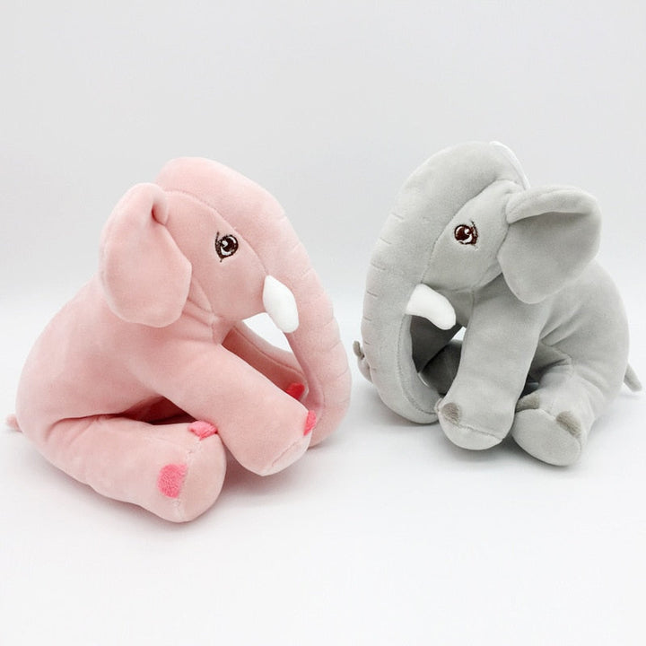 Soft Plush Elephant Cuddle Toy for Babies - TinyTrunk-Gray-Nora Luxe
