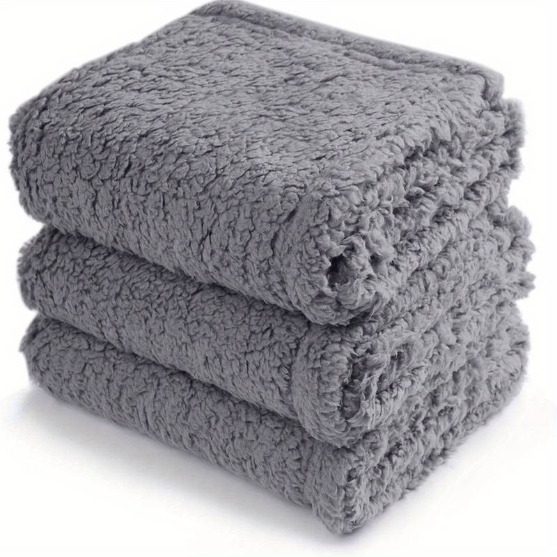 Soft Puppy Blanket - SnuggleFur Fleece-Gray-31.49x39.37inches-Nora Luxe