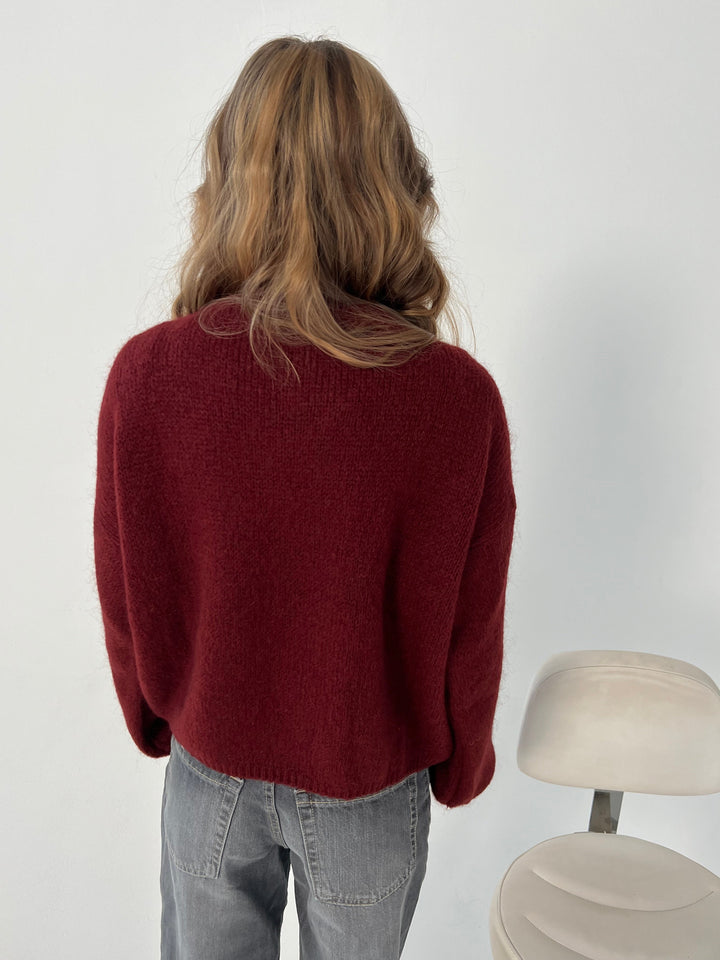 Soft Women's Sweater with Loose Fit - Aurena-Blue-XS/S-Nora Luxe