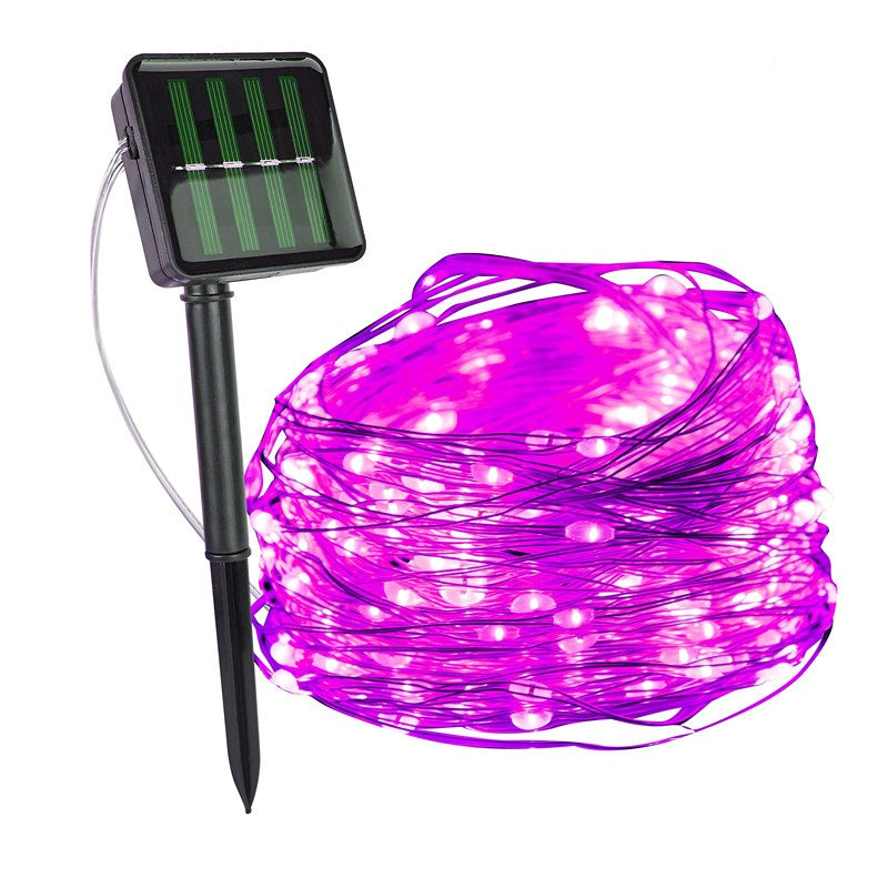Solar Energy Ambient Lighting - SoliGlow-Pink-196.85 inches-Nora Luxe
