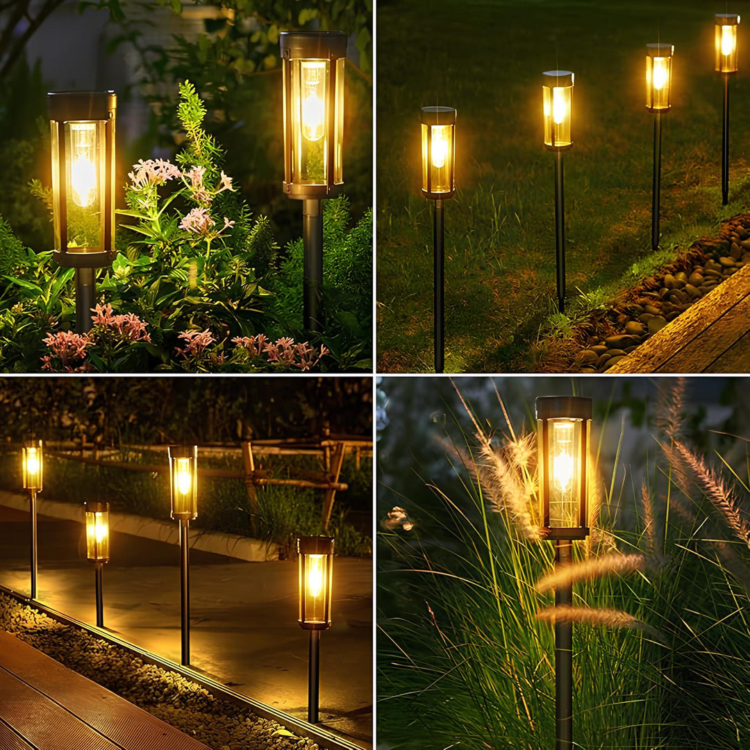 Solar Energy Garden Torch - SolarFlare-2-Nora Luxe