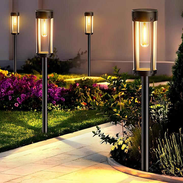 Solar Energy Garden Torch - SolarFlare-2-Nora Luxe