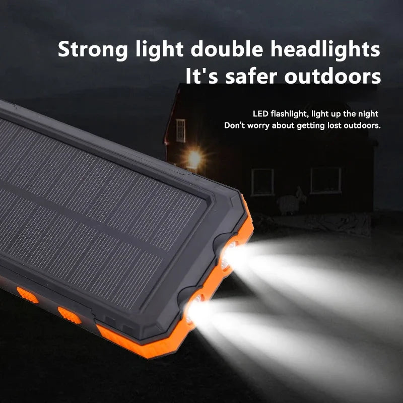 Solar Energy Power Bank with Flashlight - SolarCharge Pro-Green-5000 mAh-Nora Luxe