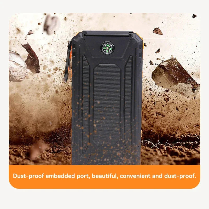 Solar Energy Power Bank with Flashlight - SolarCharge Pro-Green-5000 mAh-Nora Luxe