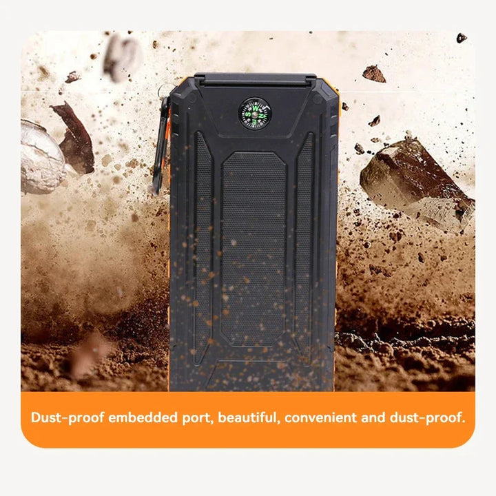 Solar Energy Power Bank with Flashlight - SolarCharge Pro-Green-5000 mAh-Nora Luxe