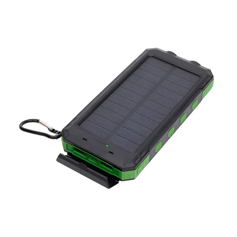 Solar Energy Power Bank with Flashlight - SolarCharge Pro-Green-5000 mAh-Nora Luxe