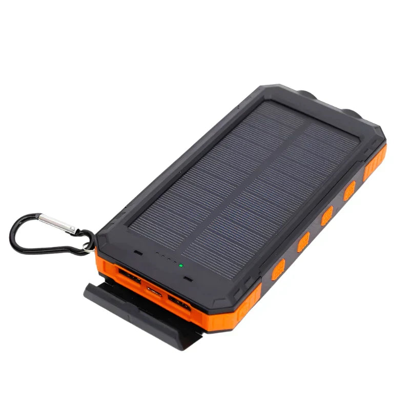 Solar Energy Power Bank with Flashlight - SolarCharge Pro-Orange-5000 mAh-Nora Luxe