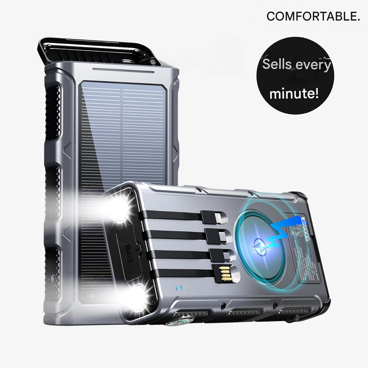 Solar Power Bank - PowerSafe 20000-Nora Luxe
