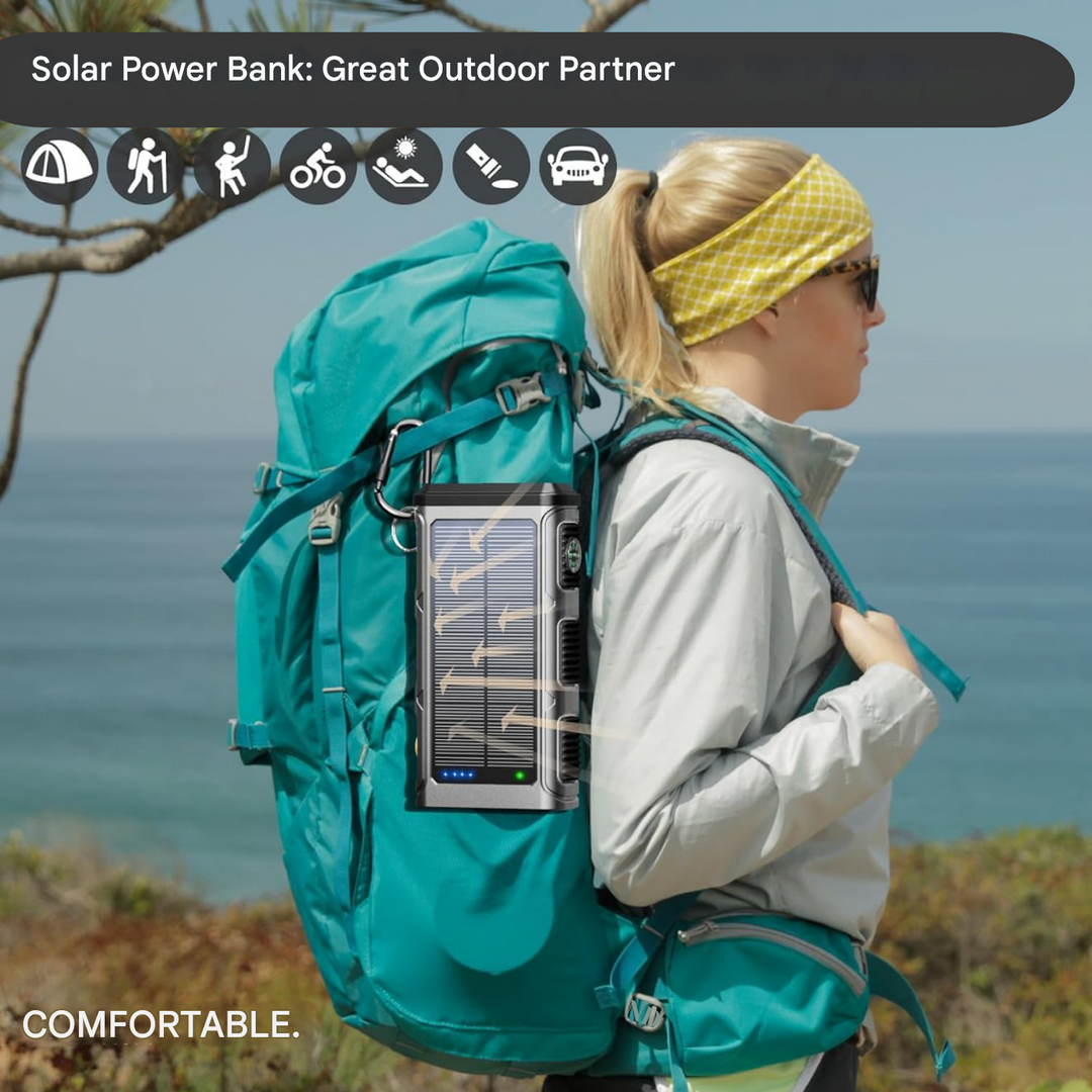Solar Power Bank - PowerSafe 20000-Nora Luxe