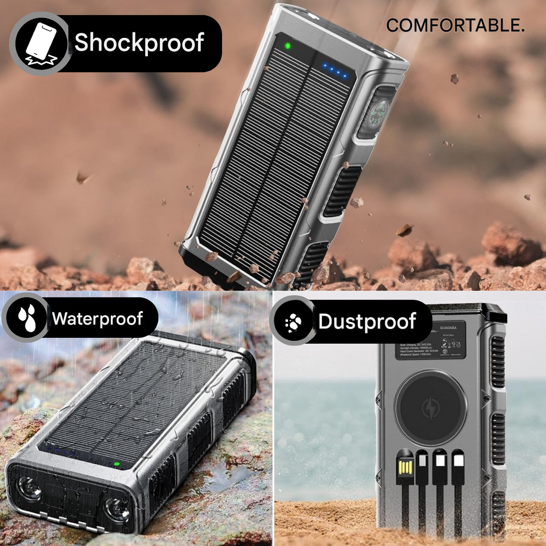 Solar Power Bank - PowerSafe 20000-Nora Luxe