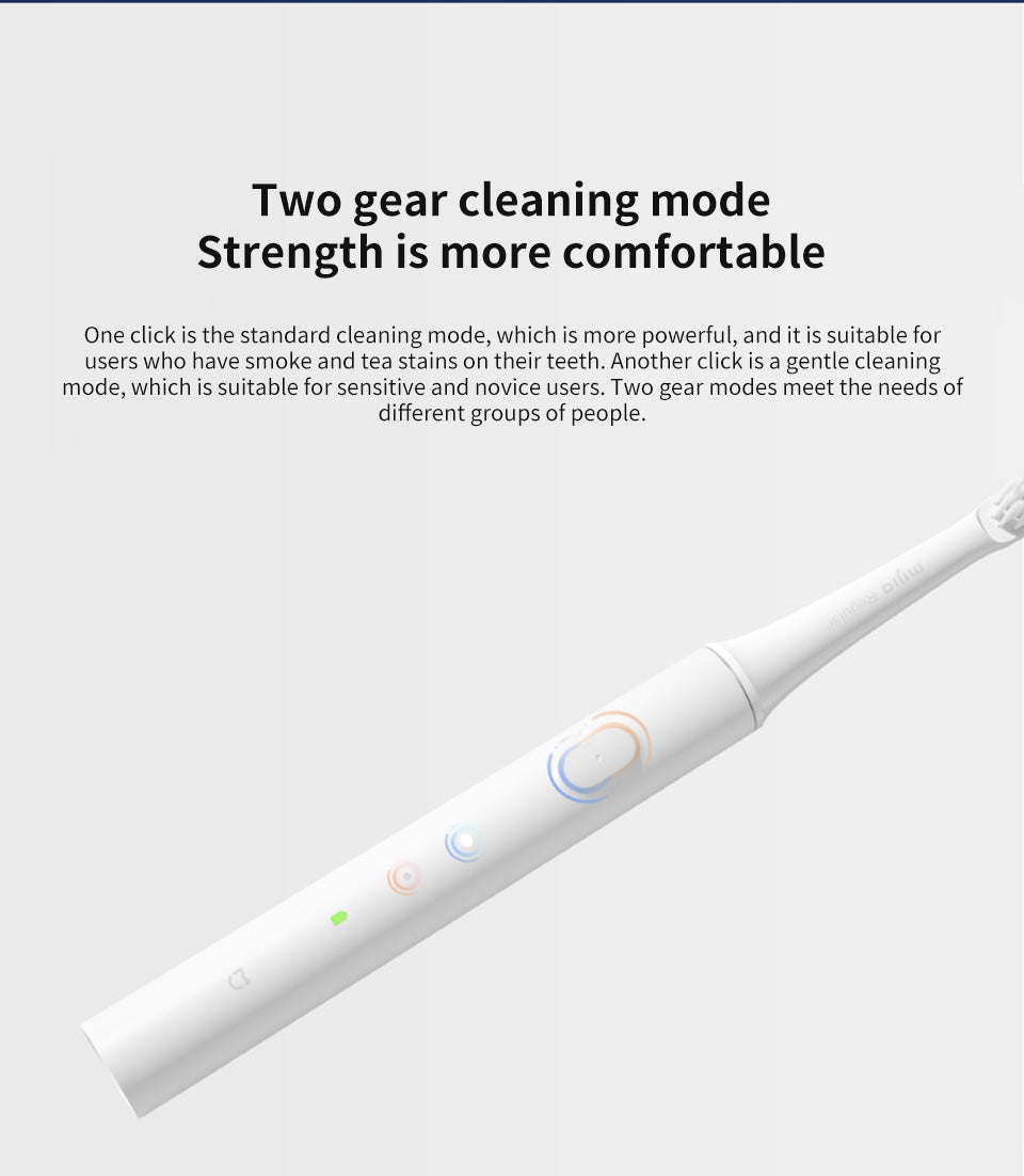 SONIC ELECTRIC TOOTHBRUSH - WATERPROOF AND USB RECHARGEABLE-White-Nora Luxe