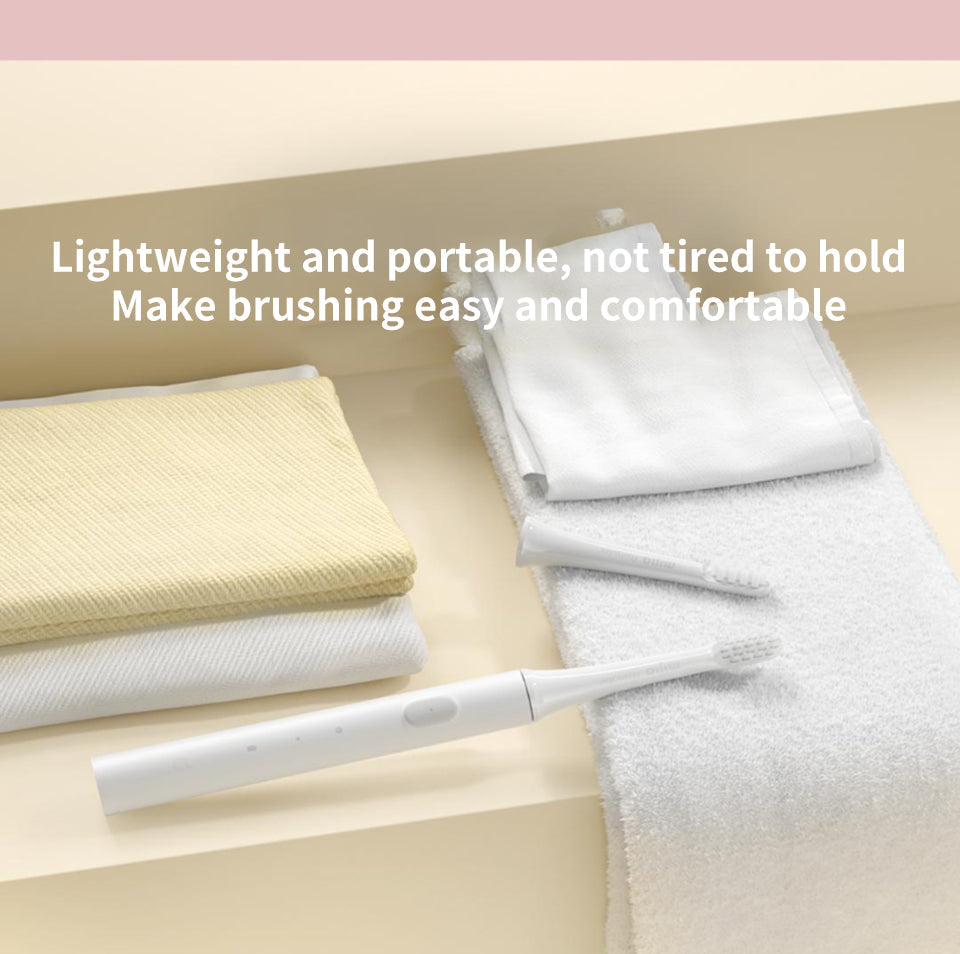 SONIC ELECTRIC TOOTHBRUSH - WATERPROOF AND USB RECHARGEABLE-White-Nora Luxe