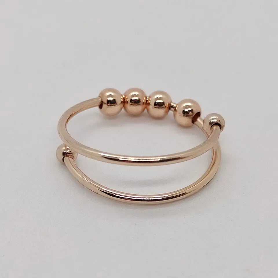 Soothing Anti-Stress Ring - Serena-Rose gold-Nora Luxe