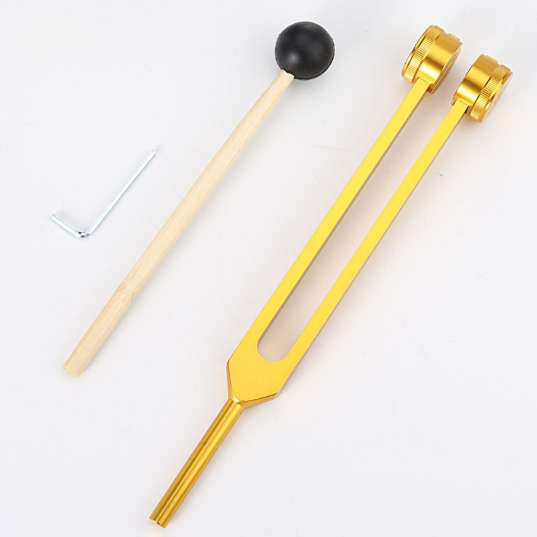 Sound Therapy for Inner Peace - TranquilTone Tuning Forks-Golden gear head (8.46 in)-Nora Luxe