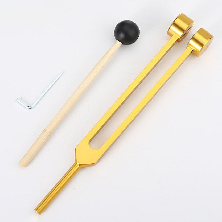 Sound Therapy for Inner Peace - TranquilTone Tuning Forks-Golden round bowl (9.65 in)-Nora Luxe
