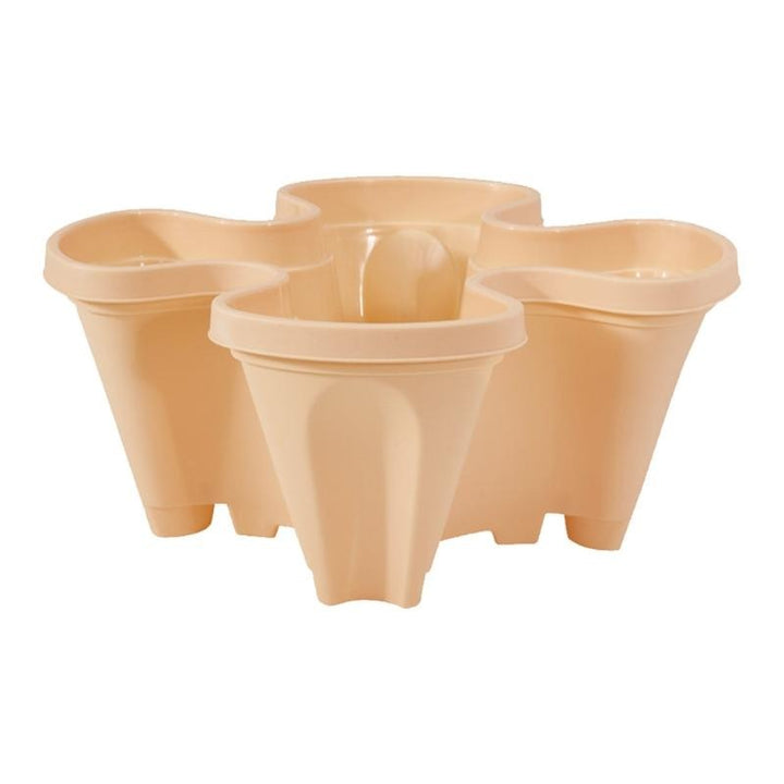 Space-saving Stackable Plant Pots - StrawberryStack-Brown-Nora Luxe