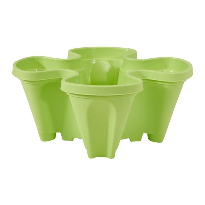 Space-saving Stackable Plant Pots - StrawberryStack-Green-Nora Luxe