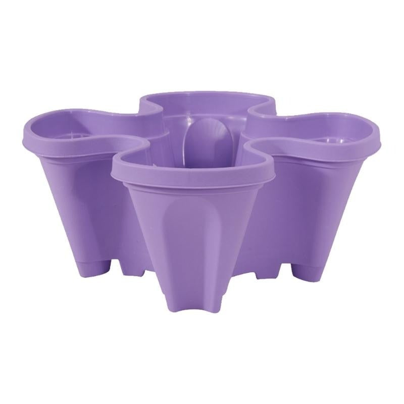 Space-saving Stackable Plant Pots - StrawberryStack-Purple-Nora Luxe