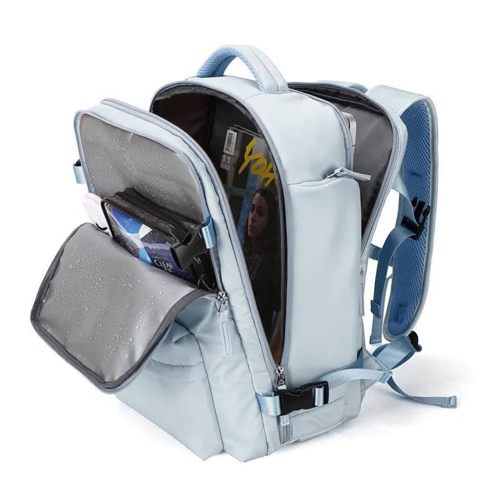 Spacious Versatile Backpack - TrailSafe Pro-Black-Nora Luxe