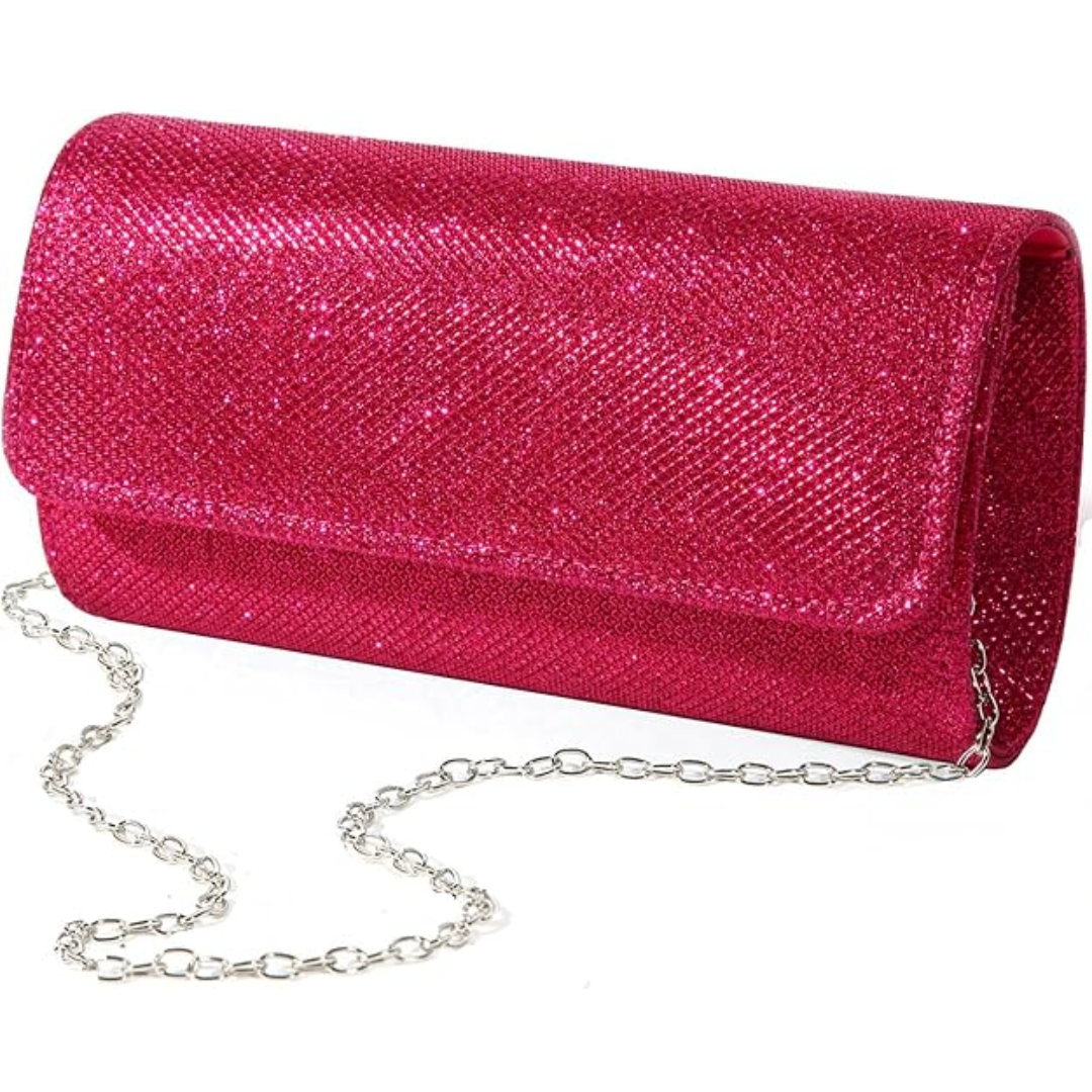 Sparkle Clutch – Ramona-Pink-Nora Luxe
